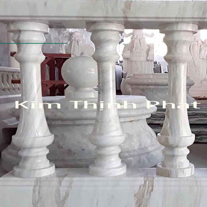 con tiện đá granite trắng 060