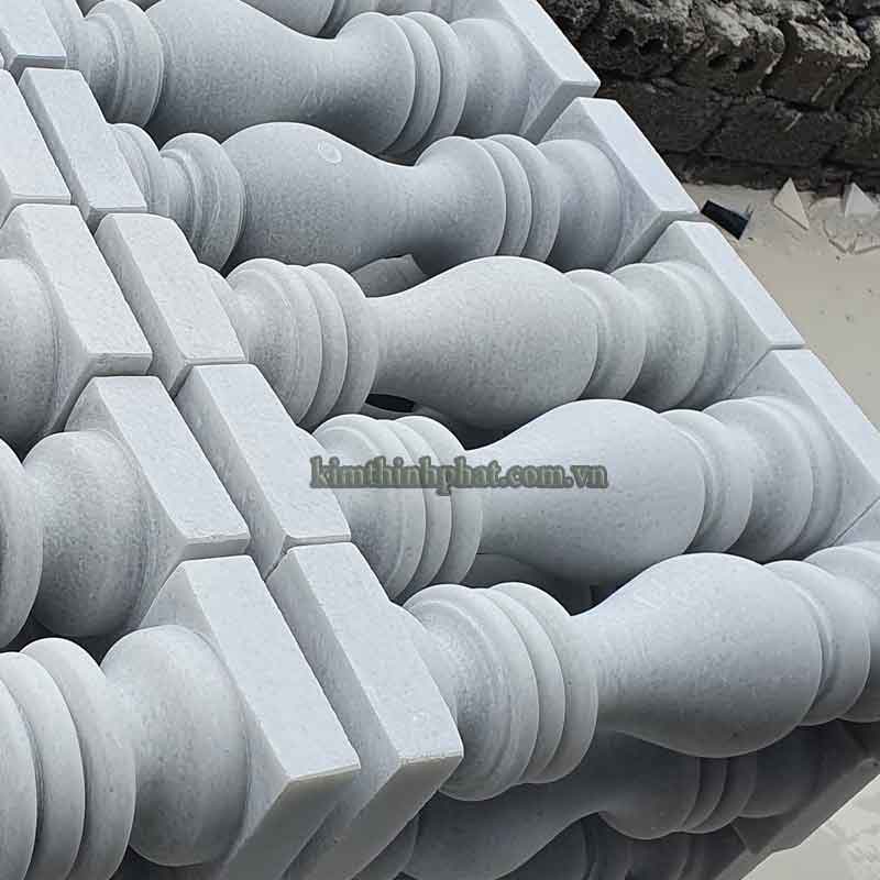 con tiện đá granite trắng 192