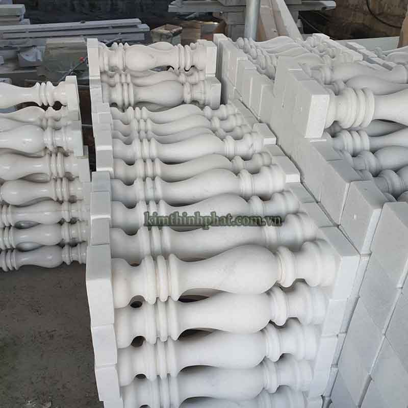 con tiện đá granite trắng 225