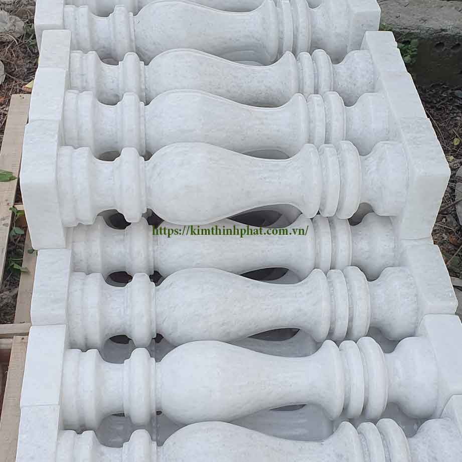 con tiện đá granite trắng 521