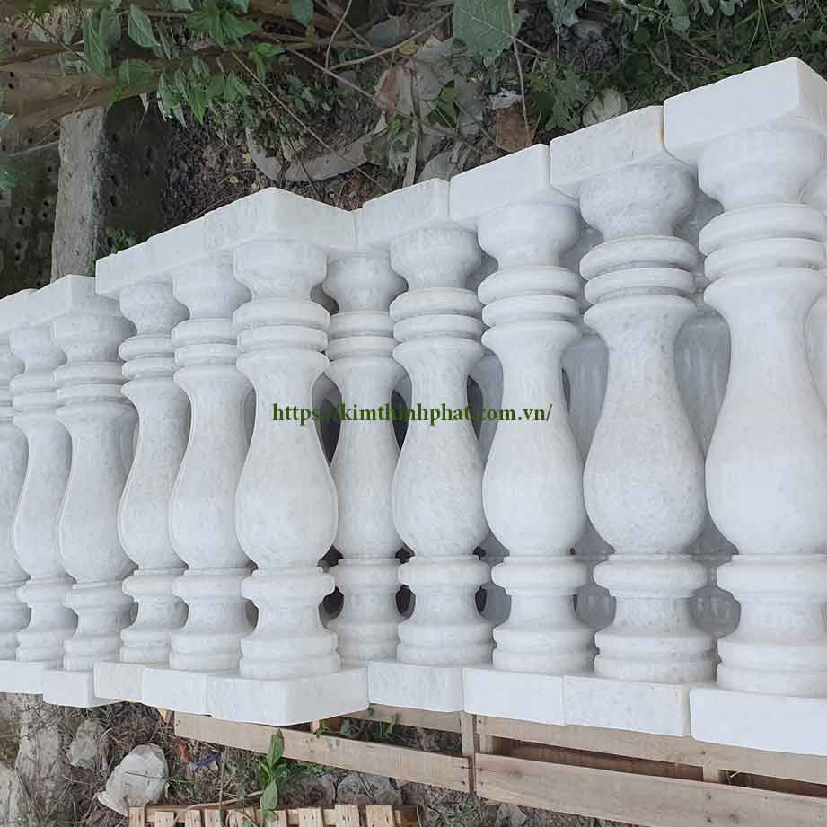 con tiện đá granite trắng 523