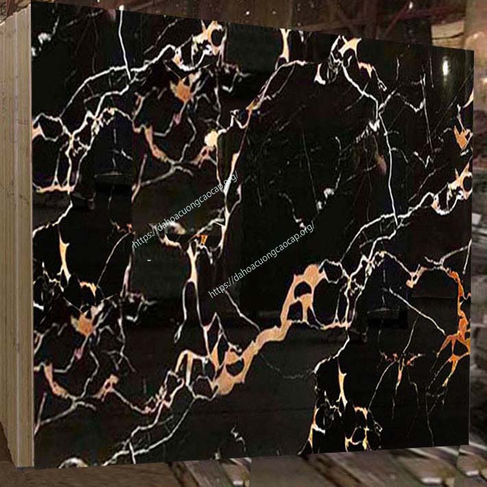 Đá marble black yellow