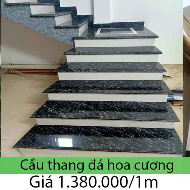 Giá đá hoa cương granite tự nhiên lát cầu thang 2023