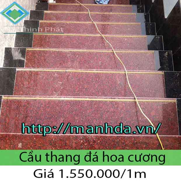 Giá đá hoa cương granite tự nhiên lát cầu thang 2023