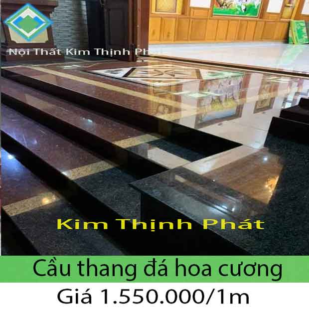 Giá đá hoa cương granite tự nhiên lát cầu thang 2023