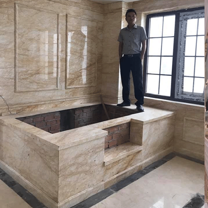 Giá đá hoa cương granite tự nhiên phòng tắm 2023