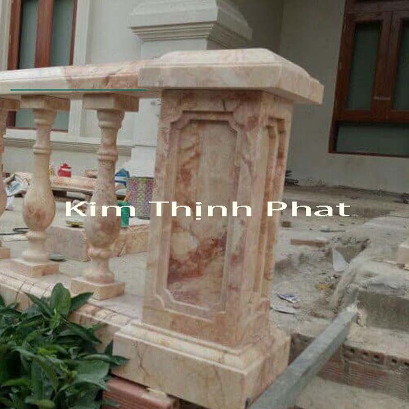 Lan can con tiện đá granite