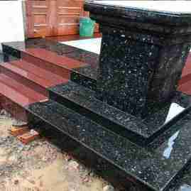 Đá hoa cương cầu thang granite 072 bộ bậc cấp đá xà cừ đá lan can