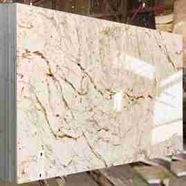 Đá trắng kem vân hồng marble