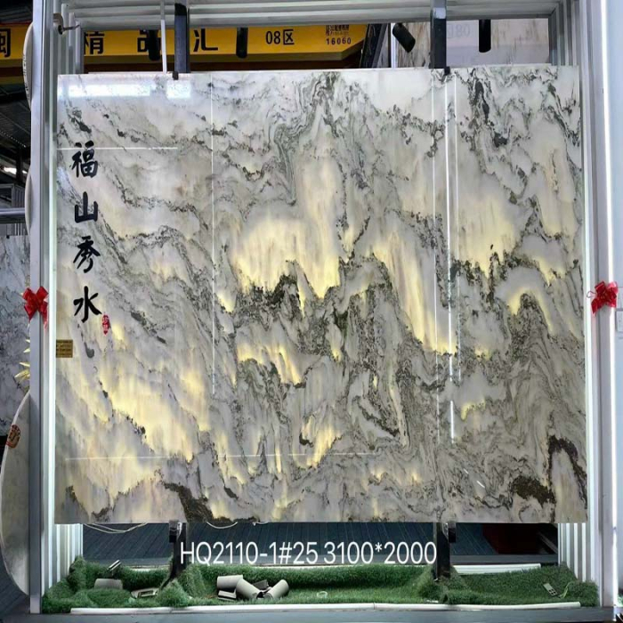 Đá hoa cương trắng sơn thủy  bông nhỏ  giá 1,450,000 một mét