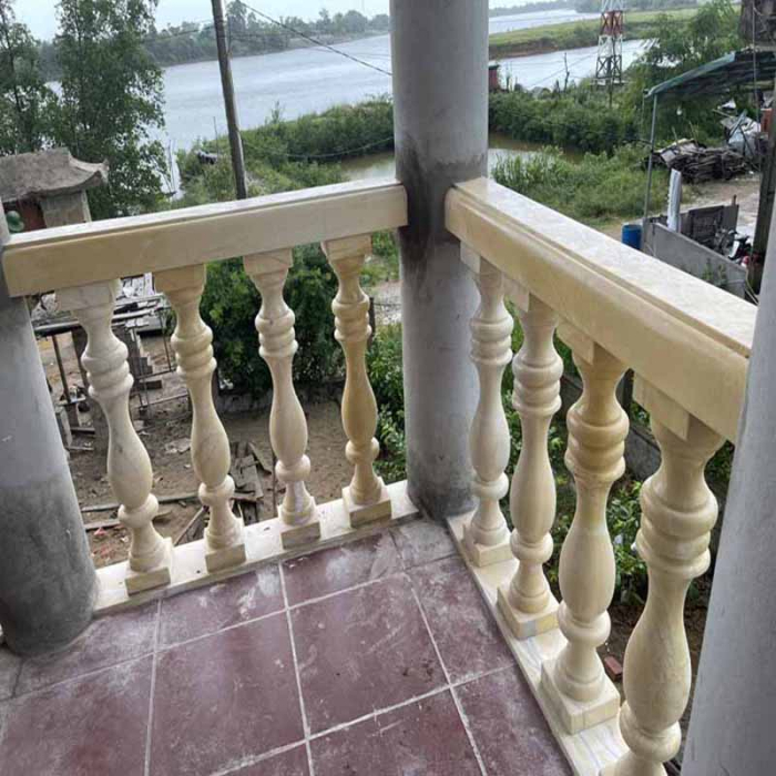 Con tiện đá hoa cương lan can vàng granite tự nhiên